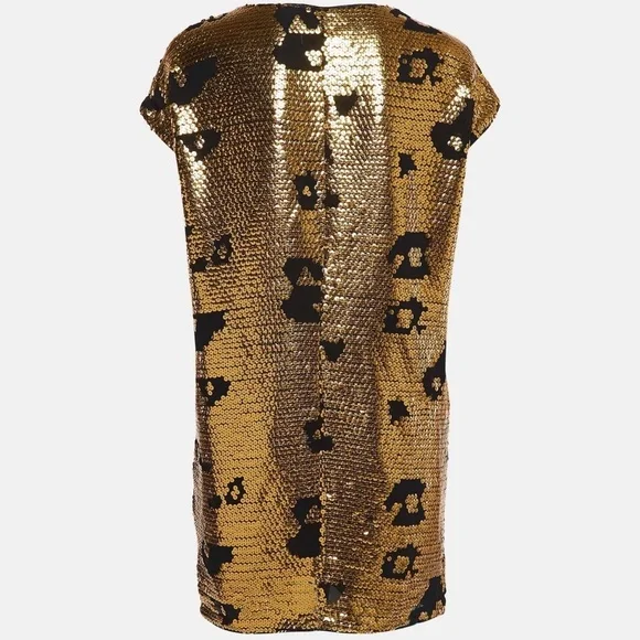 See By Chloe Gold and Black Mini Dress - Picture 2 of 9